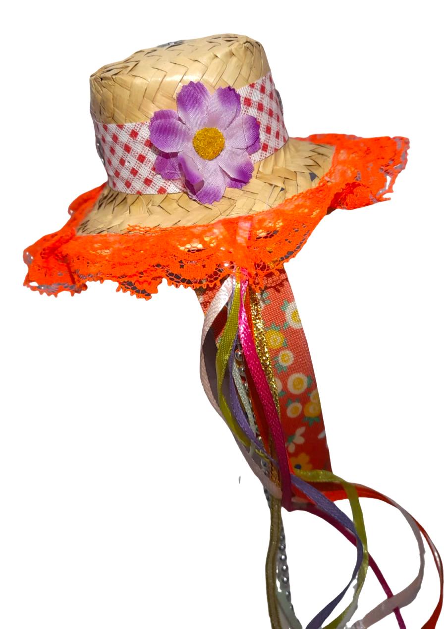 TIARA JUNINA C/CHAPEU PALHA M